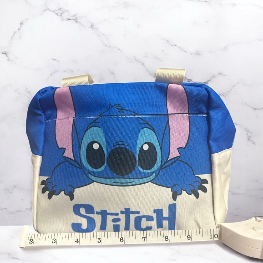 Stitch Blue and Cream insulated lunch Bag